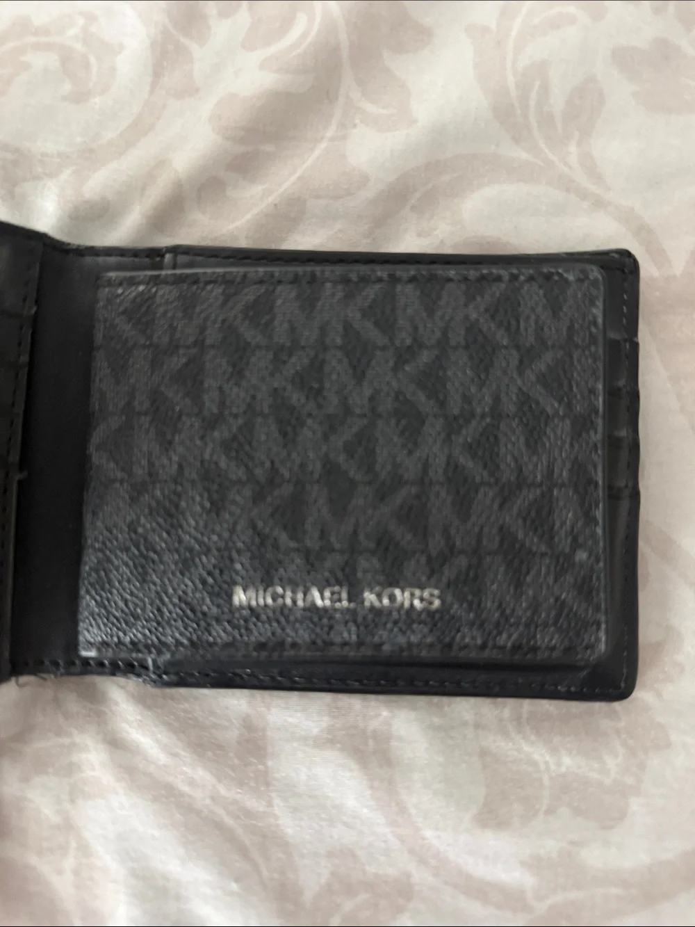 Michael Kors Black Textured Leather Men's Wallet